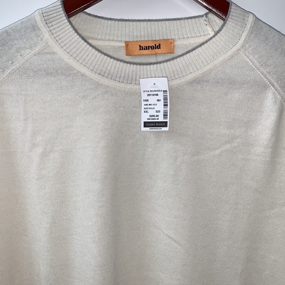 ❣️Cashmere Crew Neck Sweater Size XL by Harold/Harry Rosen New W/ Tags Reg $295 - Picture 5 of 11